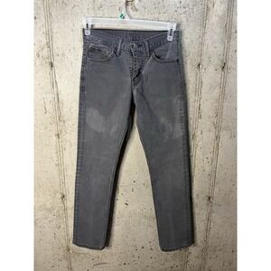 Levi's 511 Slim Straight Leg Jeans Mens Sz 29X32 Charcoal Gray Stretch Denim